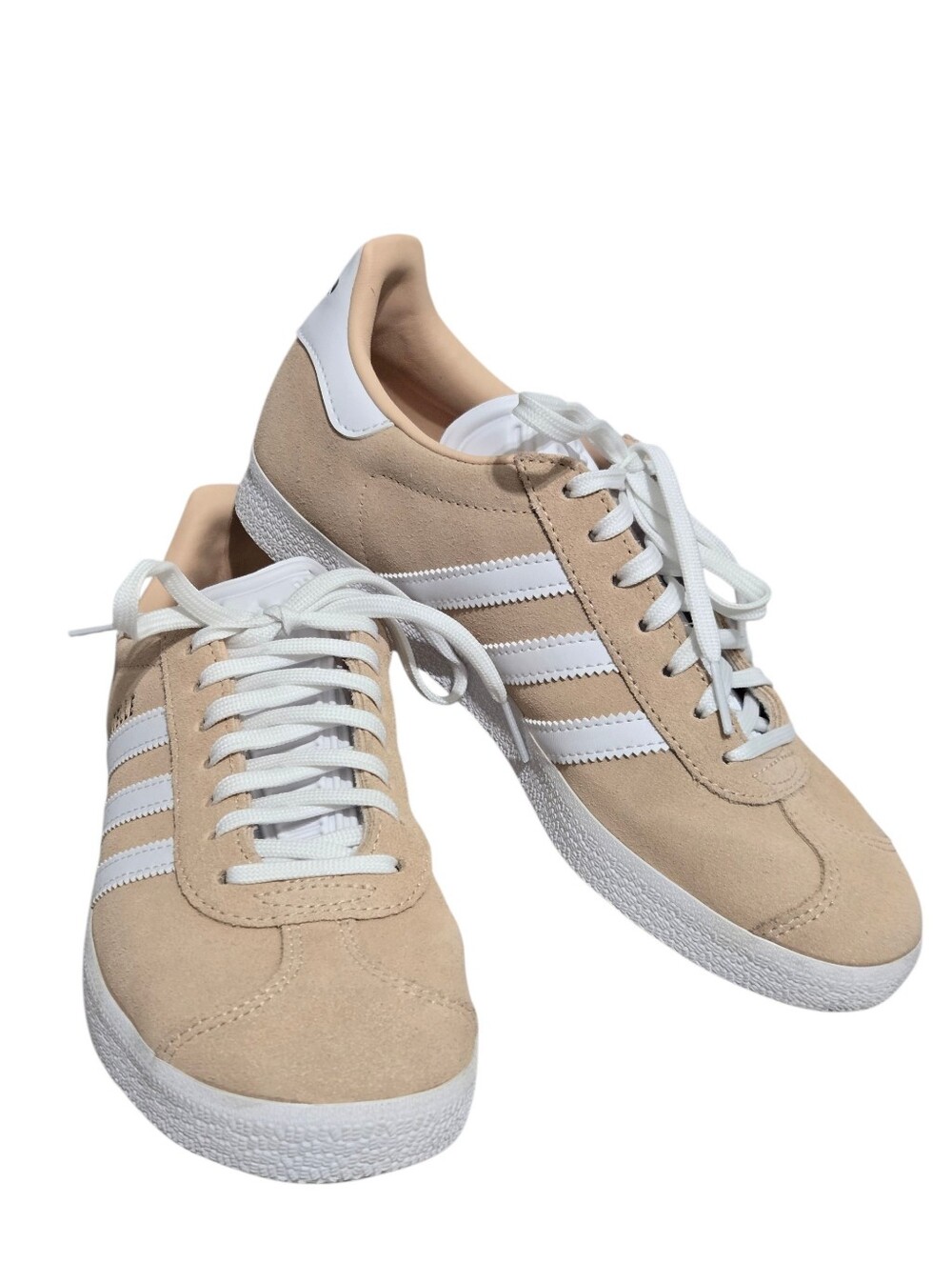 Adidas Gazelle Sneaker Shoes Suede Beige Size US 7 EU 38 ⅔